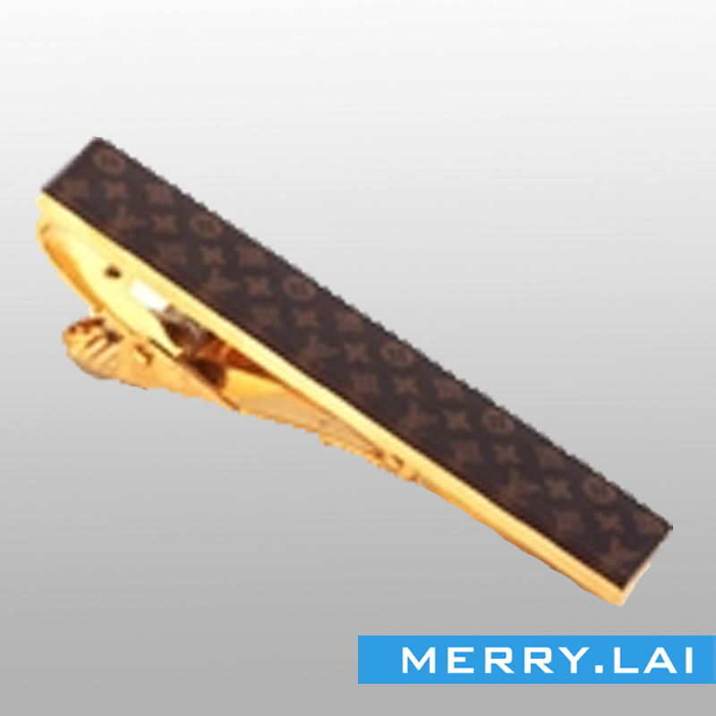 間電金色環(huán)保領(lǐng)帶夾，高檔精美領(lǐng)帶夾